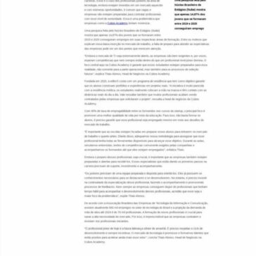 Com 90% de taxa de empregabilidade, edtech investe em juniores – Castel-o-rama