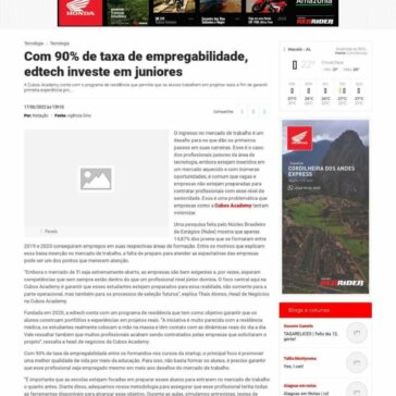 Com 90% de taxa de empregabilidade, edtech investe em juniores – ALAGOAS AO VIVO.COM