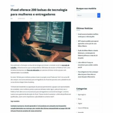iFood oferece 200 bolsas de tecnologia para mulheres e entregadores – JGM Publicidades