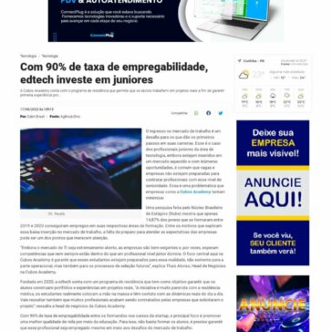 Com 90% de taxa de empregabilidade, edtech investe em juniores – PORTAL A VOZ DA CIDADE