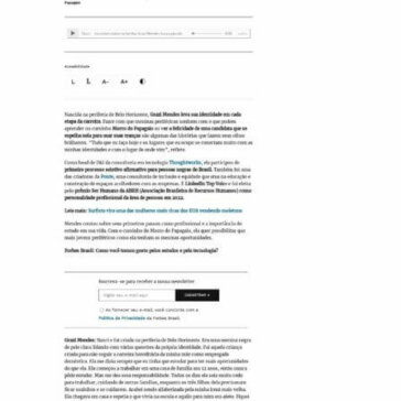 Primeira universitária da família, Grazi Mendes busca mundo plural – Forbes Brasil