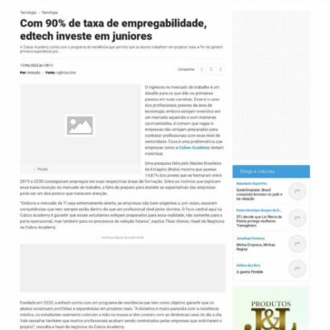 Com 90% de taxa de empregabilidade, edtech investe em juniores – Manchete Uberlândia