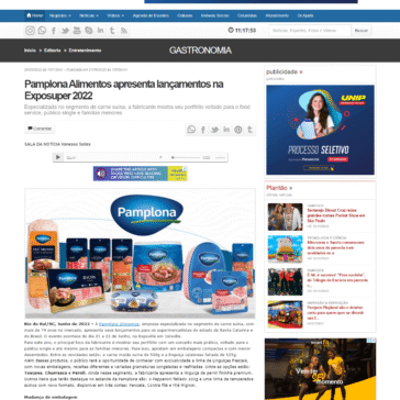 Pamplona Alimentos apresenta lançamentos na Exposuper 2022 – Gazeta da Semana