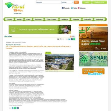 SC: Pamplona Alimentos destaca autorização para exportar carne suína para o Canadá – Página Rural