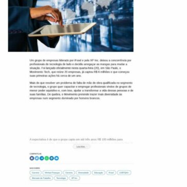 iFood e XP lançam movimento para capacitar profissionais da periferia para o mercado de tecnologia – Infomoney