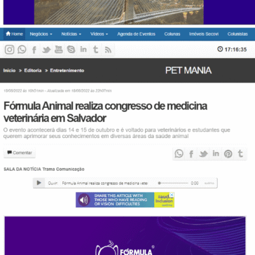 Fórmula Animal realiza congresso de medicina veterinária em Salvador – Gazeta da Semana