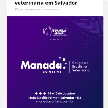 Fórmula Animal realiza congresso de medicina veterinária em Salvador – Comunique-se