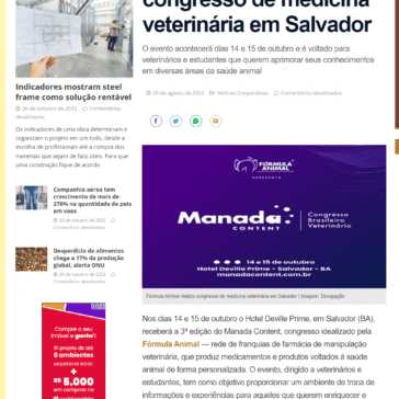 Fórmula Animal realiza congresso de medicina veterinária em Salvador – Portal do Cerrado
