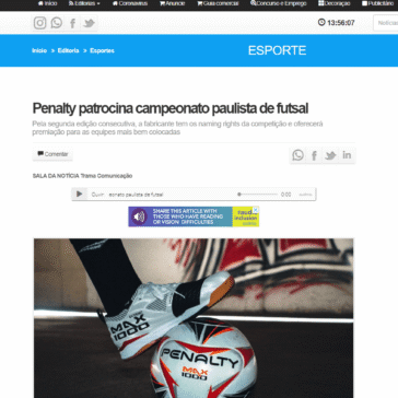 Penalty patrocina campeonato paulista de futsal – Portal Abc Notícias News