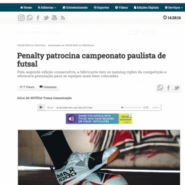 Penalty patrocina campeonato paulista de futsal – Agora Telemaco
