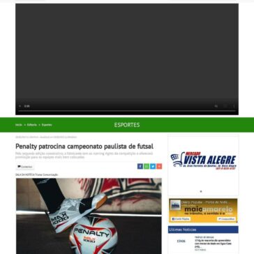 Penalty patrocina campeonato paulista de futsal – Diário Popular | Águas Claras