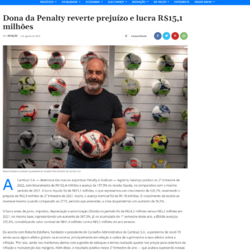 Dona da Penalty reverte prejuízo e lucra R$15,1 milhões – BA de Valor