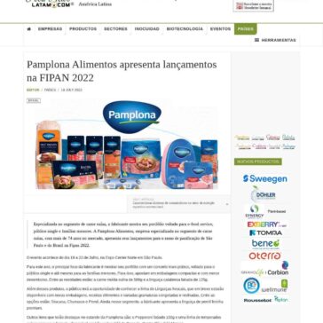Pamplona Alimentos apresenta lainçamentos na FIPAN 2022 – Food News Latam