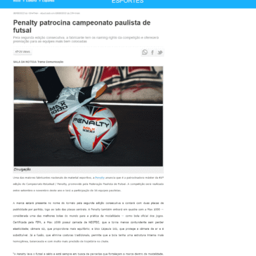 Penalty patrocina campeonato paulista de futsal – Rio Preto News