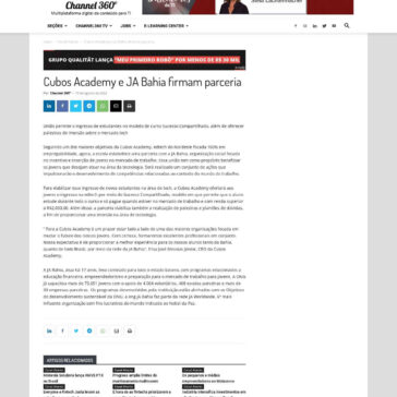 Cubos Academy e JA Bahia firmam parceria – Channel 360