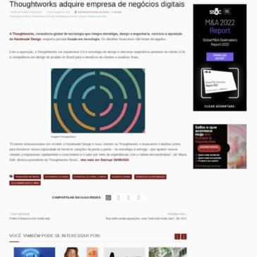 Thoughtworks adquire empresa de negócios digitais – Fusões & Aquisições