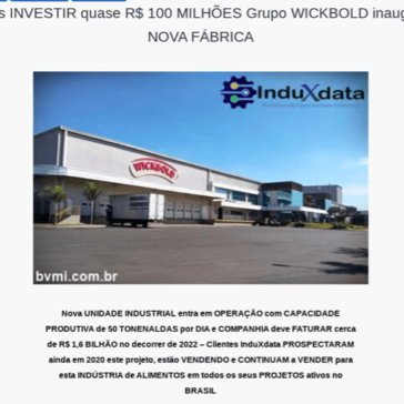 Após INVESTIR quase R$ 100 MILHÕES Grupo WICKBOLD inaugura NOVA FÁBRICA