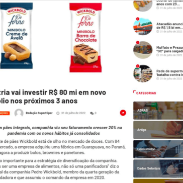 Indústria vai investir R$ 80 mi em novo portfólio nos próximos 3 anos