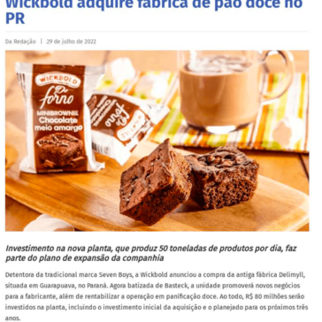 Wickbold adquire fa´brica de pão doce no PR – Money Report