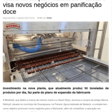 Wickbold adquire fábrica no Paraná e visa novos negócios em panificação doce