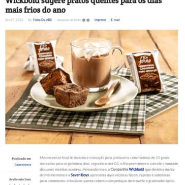 Wickbold sugere pratos quentes para os dias mais frios do ano