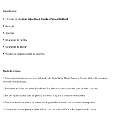 Receita de Flor de maçã