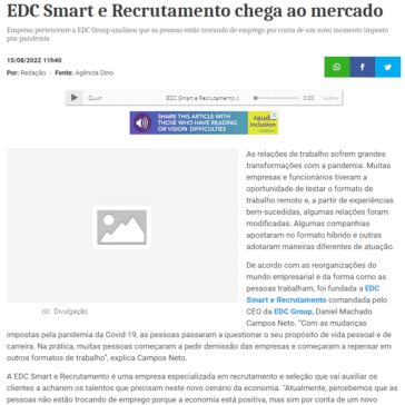 EDC Smart e Recrutamento chega ao mercado – Portal Antenados