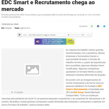 EDC Smart e Recrutamento chega ao mercado – CNA7