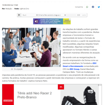 EDC Smart e Recrutamento chega ao mercado – Jornal Ponta Grossa