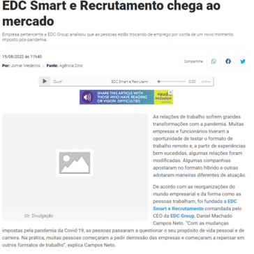 EDC Smart e Recrutamento chega ao mercado – Jornal News