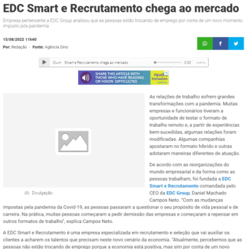 EDC Smart e Recrutamento chega ao mercado