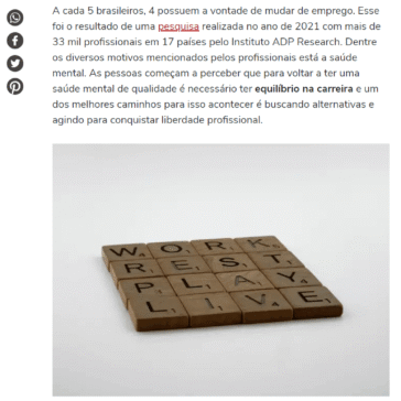 Busca por equilíbrio de vida é foco de 62,3% dos brasileiros – Terra