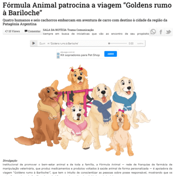 Fórmula Animal patrocina a viagem “Goldens rumo à Bariloche” – Itaquera em Notícias