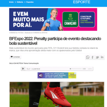 BFExpo 2022: Penalty participa de evento destacando bola sustentável – Portal AB Notícias News