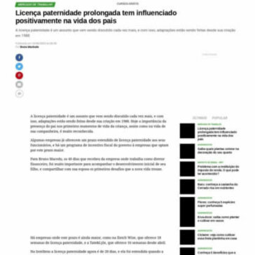 Licença paternidade prolongada tem influenciado positivamente na vida dos pais – Capitalist