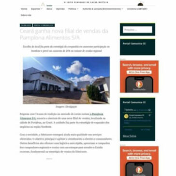 Ceará ganha nova filial de vendas da Pamplona Alimentos S/A – Portal Comunica CE