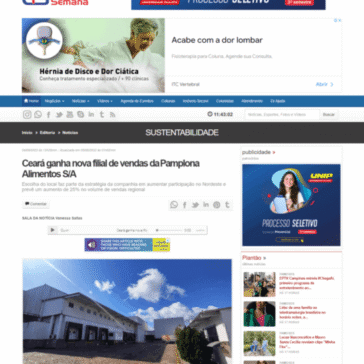 Ceará ganha nova filial de vendas da Pamplona Alimentos S/A – Gazeta da Semana