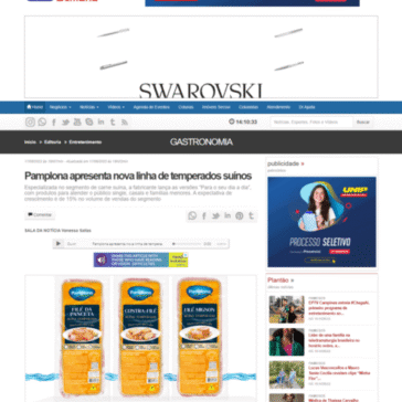 Pamplona apresenta nova linha de temperados suínos – Gazeta da Semana