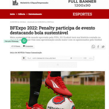 BFExpo 2022: Penalty participa de evento destacando bola sustentável – Itaquera em Notícias