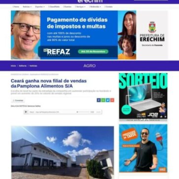 Ceará ganha nova filial de vendas da Pamplona Alimentos S/A – Tchê Erechim