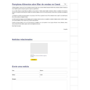 Pamplona Alimentos abre filiar de vendas no Ceará-Food Ingredients Brasil