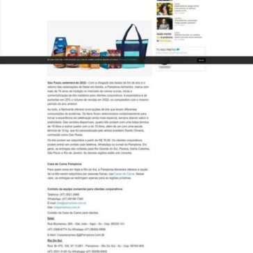 Pamplona Alimentos apresenta kits natalinos com cortes variados-Rio Preto News