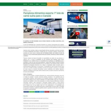 Pamplona Alimentos exporta 1º lote de carne suína para o Canadá-AgroRevenda