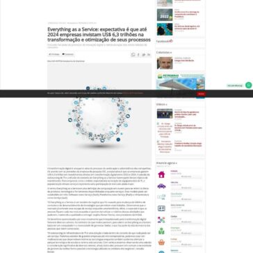 Everything as a Service: expectativa é que até 2024 empresas invistam US$ 6,3 trilhões na transformação e otimização de seus processos – Gazeta do Centro Oeste