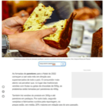 Após chocolate, bolacha, café: Panetone diminui de tamanho e fica mais caro neste Natal – Tribuna PR