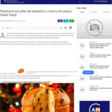 Panetone encolhe de tamanho e cresce em preço neste Natal