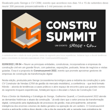 Construsummit 2022 aposta em inovação e reúne tendências do setor – AEC Web