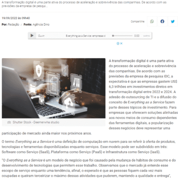 Everything as a Service: empresas devem investir US$ 6,3 trilhões em inovação – Coluna Supinando