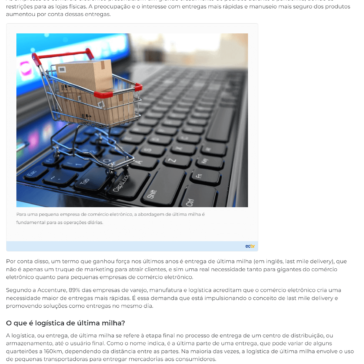 LOGÍSTICA DE ÚLTIMA MILHA IMPULSIONA CRESCIMENTO DO COMÉRCIO ELETRÔNICO – E-commerce Brasil