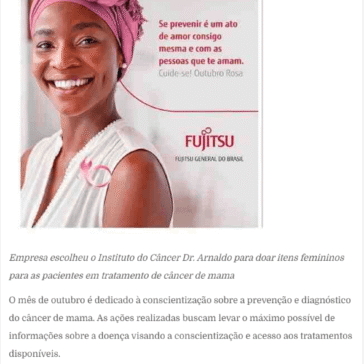 Fujitsu General do Brasil promove ação de Outubro Rosa – Truck Brasil